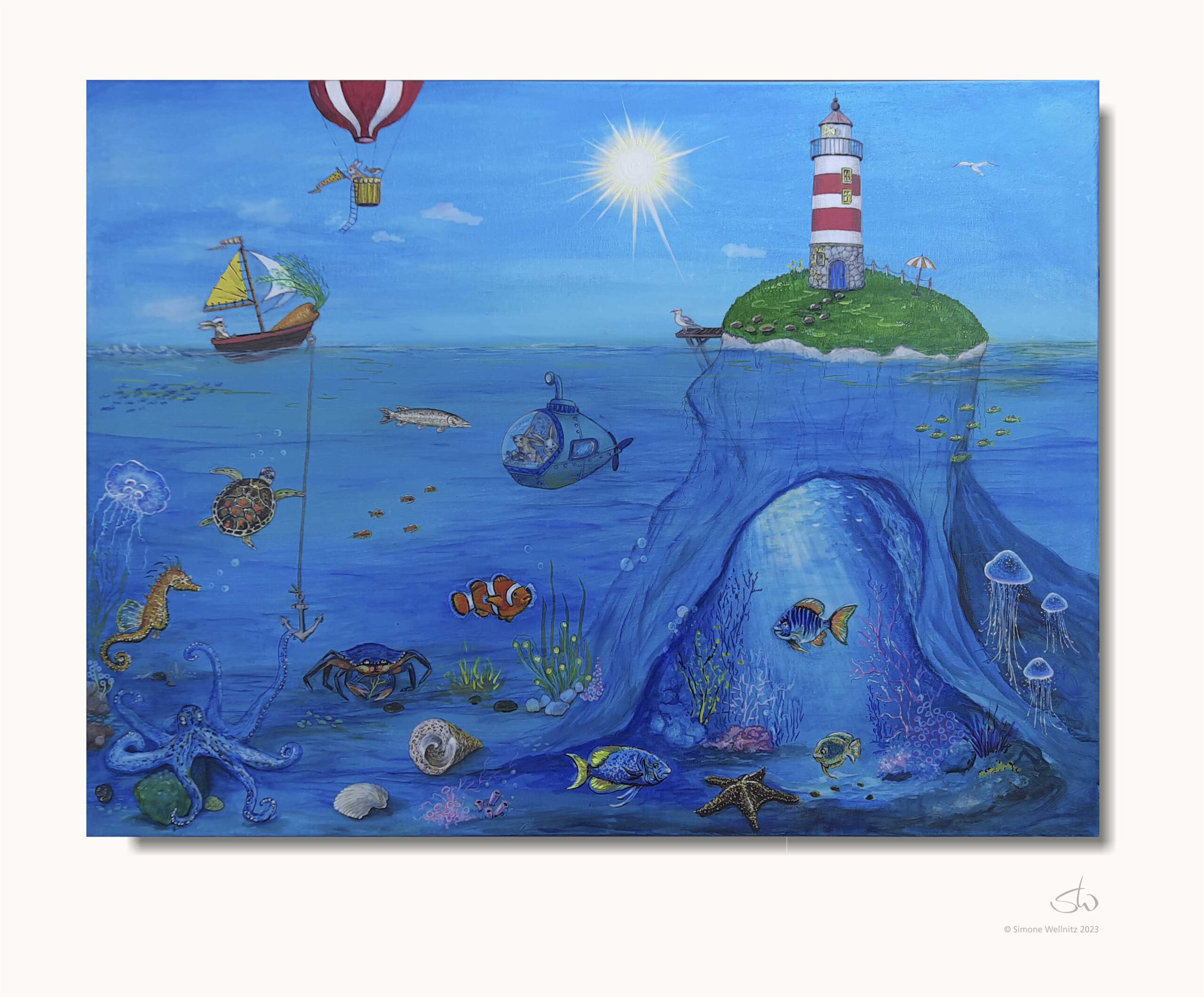 You are currently viewing „Unterwasserwelt“ Illustration für ein Kinderzimmer