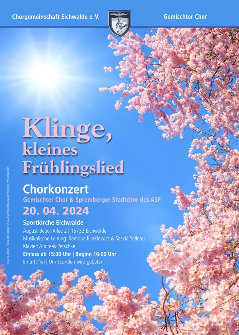 Mehr über den Artikel erfahren Frühlings-Chorkonzert